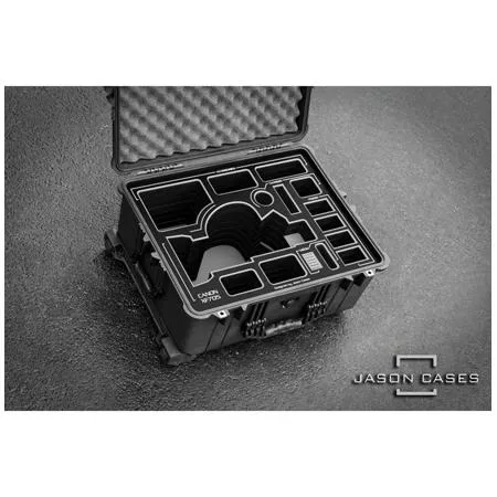 Jason Cases Hard Case w/Laser-Cut Foam for Canon XF705 Camcorder, Black Overlay