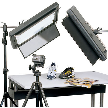 JUST Normlicht Studio Light HF 5000 System Fluorescent Studio Lamp Fixture with Dimmer - 4 x 55 Watts