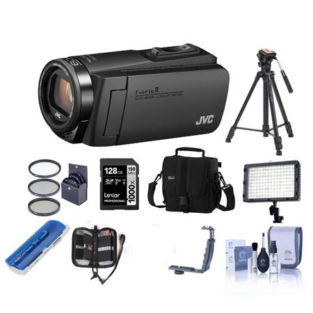 screw unstable Disappointment JVC EverioR GZ-R460BUS Quad-Proof HD Camcorder with Premium Accessory  Bundle GZ-R460BUS B
