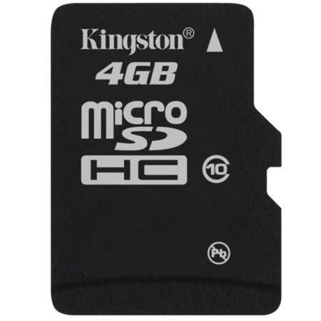 Kingston 4GB Class 10 SDHC Memory Card