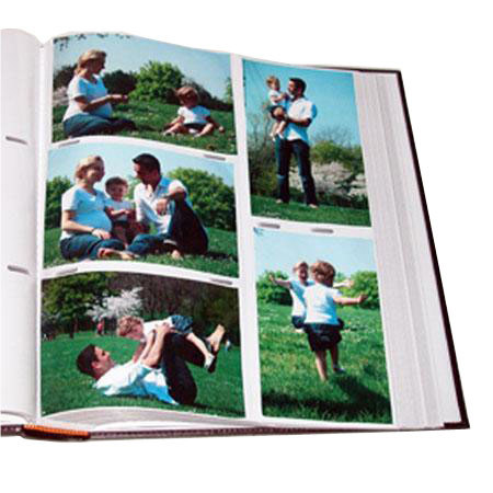 Photo Embroidery Leatherette Collection, Holds 500 4x6" Photos, 5 Per Page. Color: Brown. (Pack Of 3)