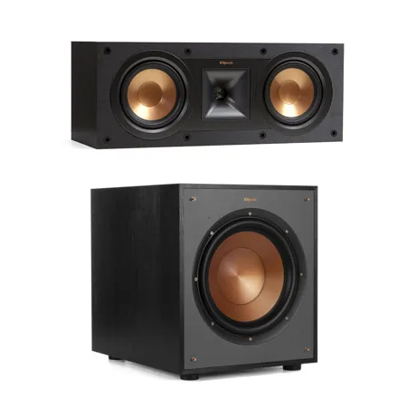 Klipsch R-100SW 300W Powered Subwoofer (10 Inch) - Pair Of High-Performance Home Theater Subs