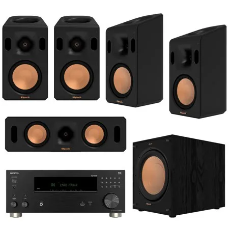 Klipsch Reference Cinema System, Black Onkyo TX-RZ30 170W