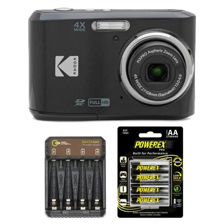 Kodak PIXPRO FZ45 Friendly Zoom 16MP Full HD Camera, Black w