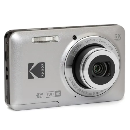 Kodak PIXPRO FZ55 Friendly Zoom Digital Camera, Silver With