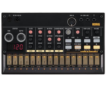 Korg Volca Beats Analog Rhythm Machine Synthesizer with 16-step Sequencer,  Drum Parts, MIDI Input, Sync I/O
