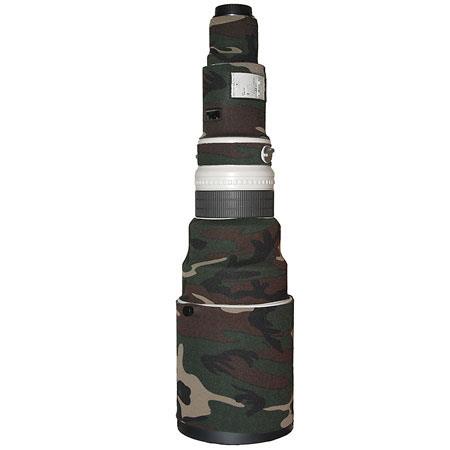 Used LensCoat Lens Cover for the Canon 600mm f/4.0 Lens - Forest Green  Woodland Camo OB