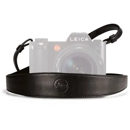 LEICA 14455 レザーストラップ ブラック ワイド leica-wide-camera-strap-