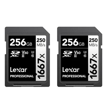 Lexar SILVER Series Professional 1667x 256GB UHS-II SDXC Memory