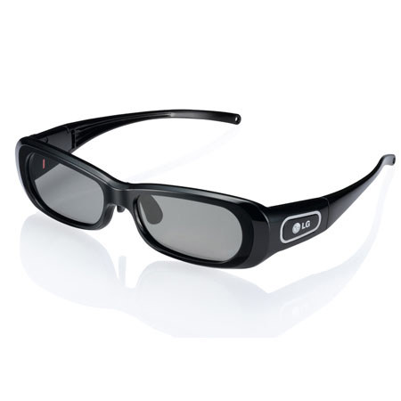 LG AG-S250 3D Active Shutter Glasses, Black