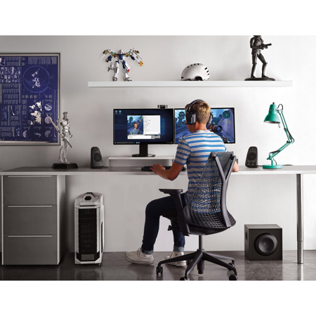 logitech z625 speaker system with subwoofer and optical input