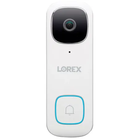 Lorex 2K QHD 2-Way Audio Wired Video Doorbell with Person Detection, Open Box