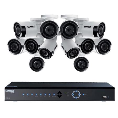 Lorex 16 Channel 4k Nvr With 3tb Hdd And 12 5mp Ip Bullet Security Cameras Lnk72163t125b