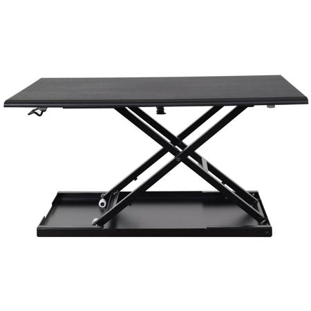 Luxor Level Up 32 Pneumatic Adjustable Desktop Desk Black Lvlup32 Bk