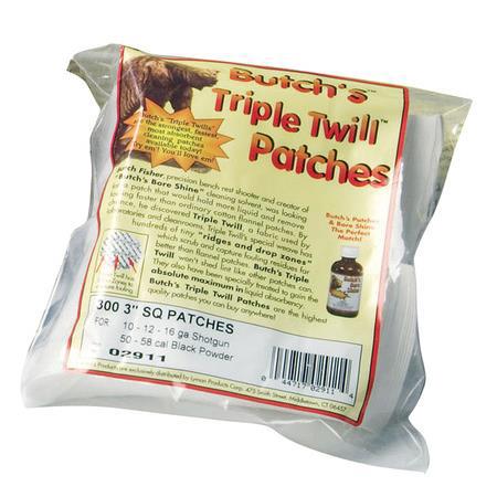 thumbnail image 2 of Butch's Bench Rest Triple Twill Gun Cleaning Patches - 1.5 Inch, Bag Of 1000 2 of 14
