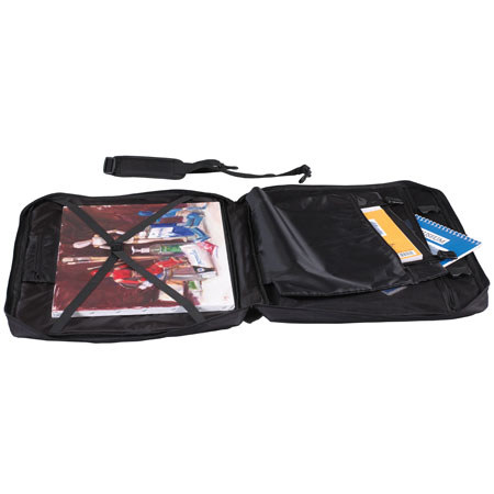 Martin Universal Design Just Stow It Series, Soft Fabric Portfolio, Size: 20x26", Color: Black.