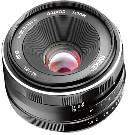 Meike 25mm f/1.8 Lens for Micro Four Thirds, Black 20770003 - Adorama