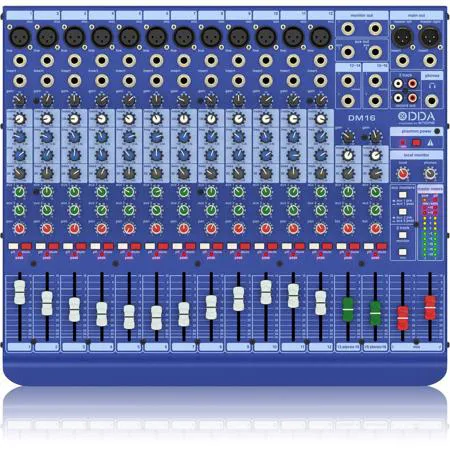 Midas DM16 16 Input Analog Live and Studio Mixer with Microphone