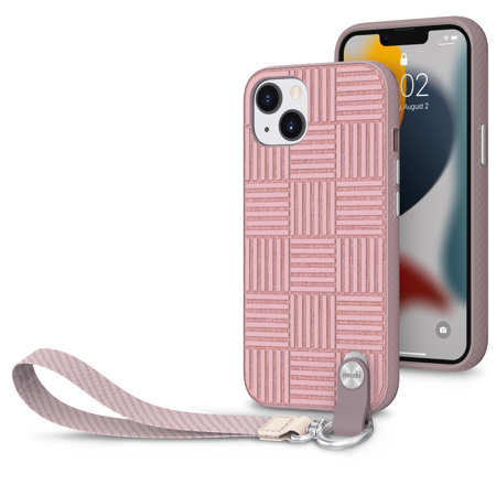 Moshi Altra Slim Hardshell Case With Strap For Iphone 13 Rose Pink 99mo Moshi Altra Slim Hardshell Case With Strap For Iphone 13 Rose Pink 99mo