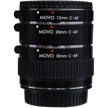 Movo Photo AF Macro Extension Tube Set for Canon EOS DSLR Cameras