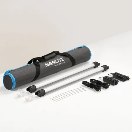 NanLite PavoTube II 15C 2' 30W RGBWW LED Tube 2-Light Kit PT15C2KIT
