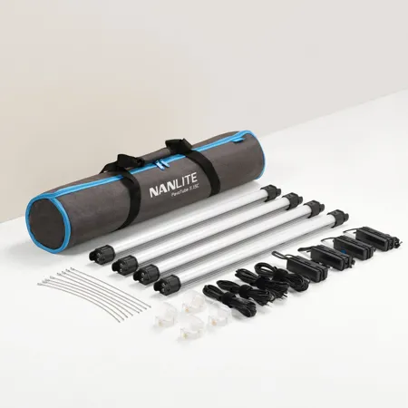 NanLite PavoTube II 15C 2' 30W RGBWW LED Tube 4-Light Kit PT15C4KIT