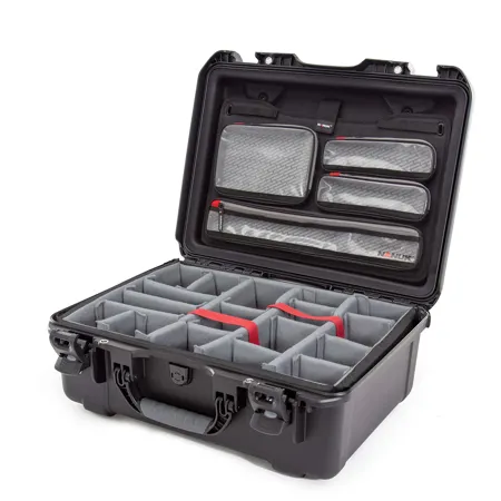 Nanuk 940 Hard Case with Lid Organizer and Divider for Camera, Black, Open Box