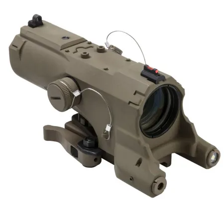 実物 NcSTAR VISM 4×34mm DUO スコープ ドットサイト NcSTAR Vism 4x34 ECO MOD2 Riflescope, Tan w/Blue Illum UT Reticle