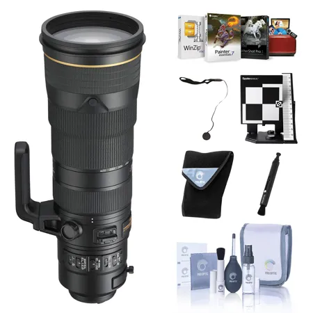 Nikon 180-400mm f/4E TC1.4 FL ED AF-S NIKKOR VR Lens, Bundle w/Mac