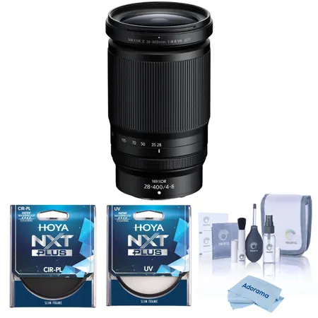 Nikon NIKKOR Z 28-400mm f/4-8 VR Lens, w/77mm CPL+UV Lens Filter