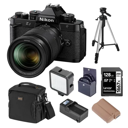 Nikon Z f Mirrorless Camera with NIKKOR Z 24-70mm f/4 S Lens, w/Essentials Kit