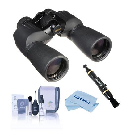 Omitted comb College Nikon 10x50 Action Extreme Porro Prism Binocular, Black, Bundle w/Accessory  Kit 7245 A