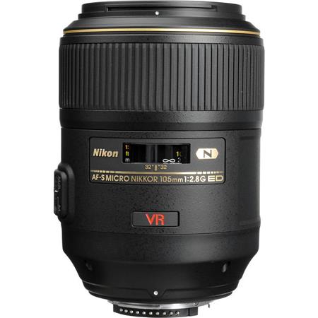 Nikon 105mm f/2.8G ED-IF AF-S VR Micro NIKKOR Lens - U.S.A. Warranty