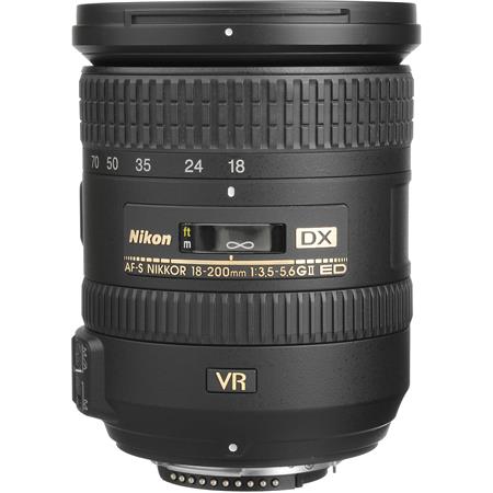 Nikon 18-200mm f/3.5-5.6G ED IF AF-S DX NIKKOR VR II Lens - U.S.A. Warranty