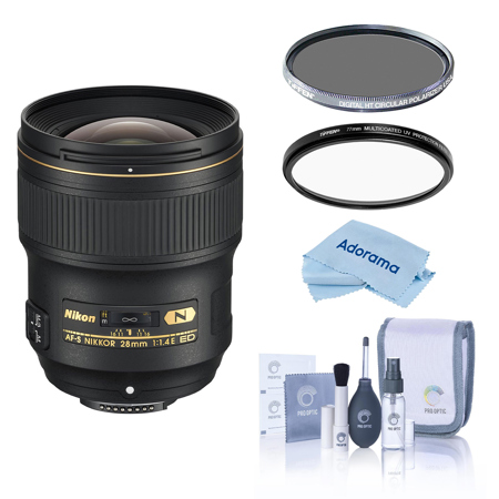 Nikon 28mm F 1 4e Af S Nikkor Lens Usa Warranty With Hoya Uv Cpl Filter Kit 069 F