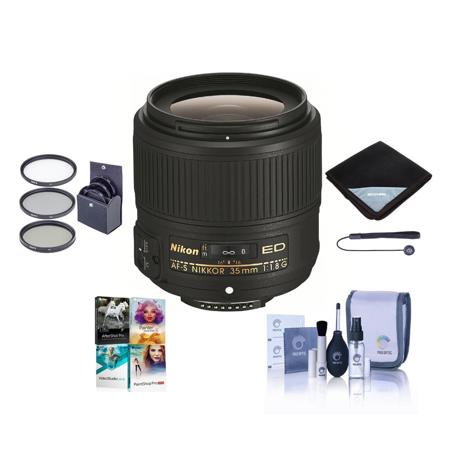 Nikon 35mm F 1 8g Af S Ed Nikkor Lens For Dslr Cameras Usa With Basic Bundle 2215 Nk
