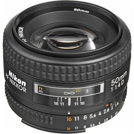 カメラ レンズ(単焦点) Nikon 50mm f/1.4D AF NIKKOR Lens - U.S.A. Warranty