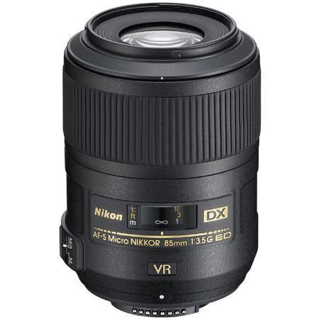 Nikon 85mm f/3.5G AF-S DX Micro ED (VR-II) NIKKOR Lens - Gray Market