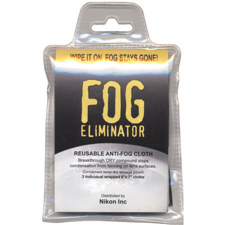 Nikon Fog Eliminator Wipes for Lenses, Pack of 3