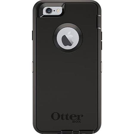 OtterBox iPhone 6/6s Defender Series Case - Non-retail/Ships in Polybag - BLACK, rugged & durable, with port protection, includes holster clip kickstand