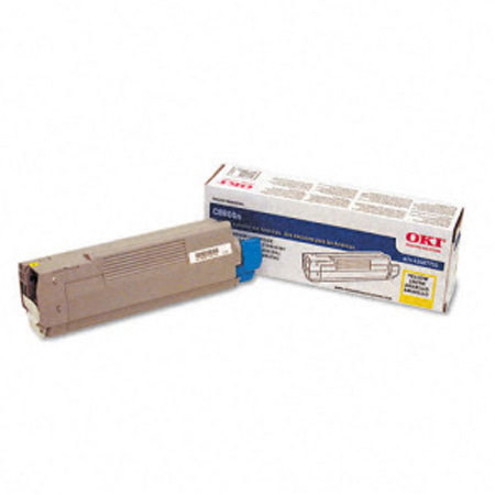 Genuine Oki 44315301 LED Yellow Toner Cartridge 6000 Page for Oki C610 Series