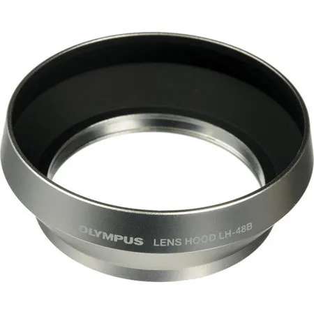 Olympus LH-48B Silver Metal Lens Hood for M.ZUIKO Digital 17mm f1