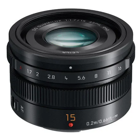 ほぼ新品Panasonic LEICA DG SUMMILUX 15mmF1.7 Panasonic LUMIX G Leica DG Summilux 15mm f/1.7 Aspherical Lens for