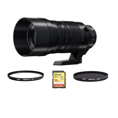 Panasonic Lumix G Leica DG Vario-Elmar 100-400mm f/4-6.3 Lens, MFT w/Filter Kit