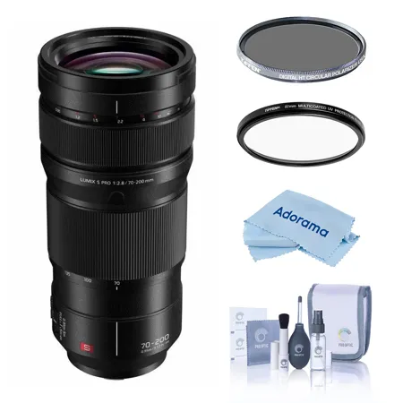 LUMIX S PRO 70-200mm F2.8 O.I.S. プロテクター付 Panasonic LUMIX S Series PRO 70-200mm F2.8 L-Mount Lens - S-E70200