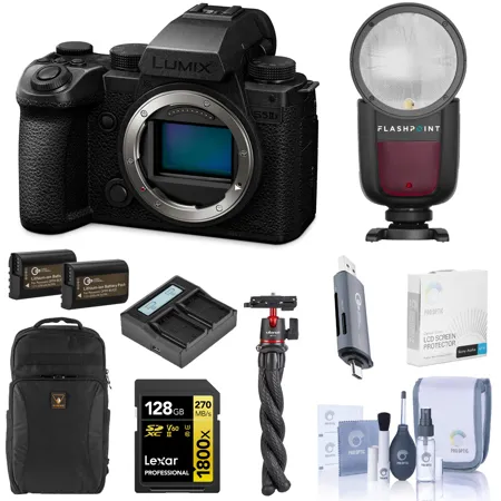 Panasonic LUMIX S5IIX Mirrorless Camera, Bundle with Accessory Kit