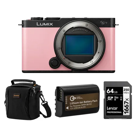 Pink Lumix G Cameras Panasonic LUMIX DC-GF9 Video Pink Camera