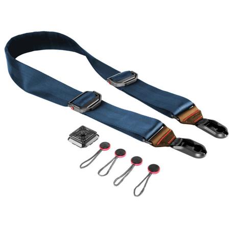 strap camera peak slide shoulder sling neck leather sl summit navy