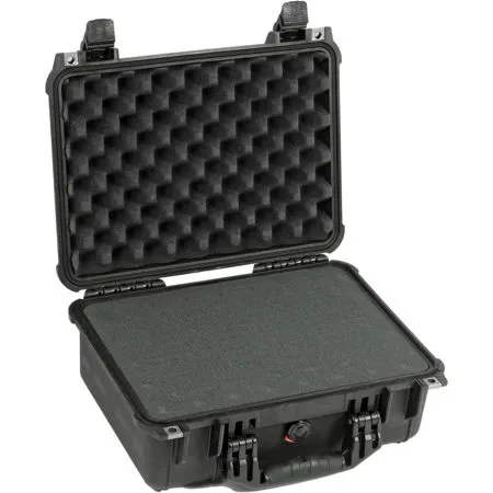 Pelican 1450 Watertight Hard Case with Foam Insert - Black 1450
