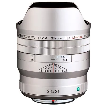 Pentax HD Pentax-D FA 21mm f/2.4 ED Limited DC WR Lens, Silver 28050